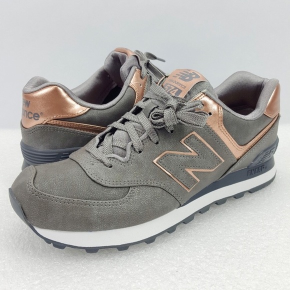 new balance gray and rose gold